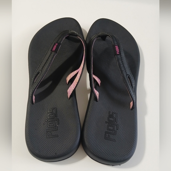 Flojos Black and Pink Women's Sandals - Picture 4 of 7